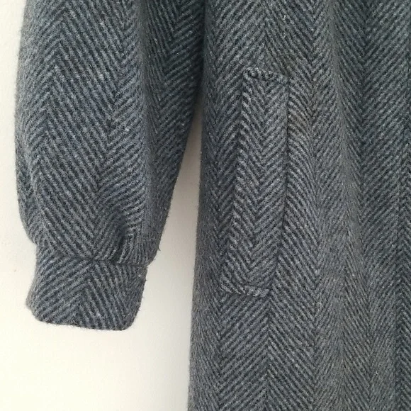 Luna Paris Gray Wool Blend Long Coat